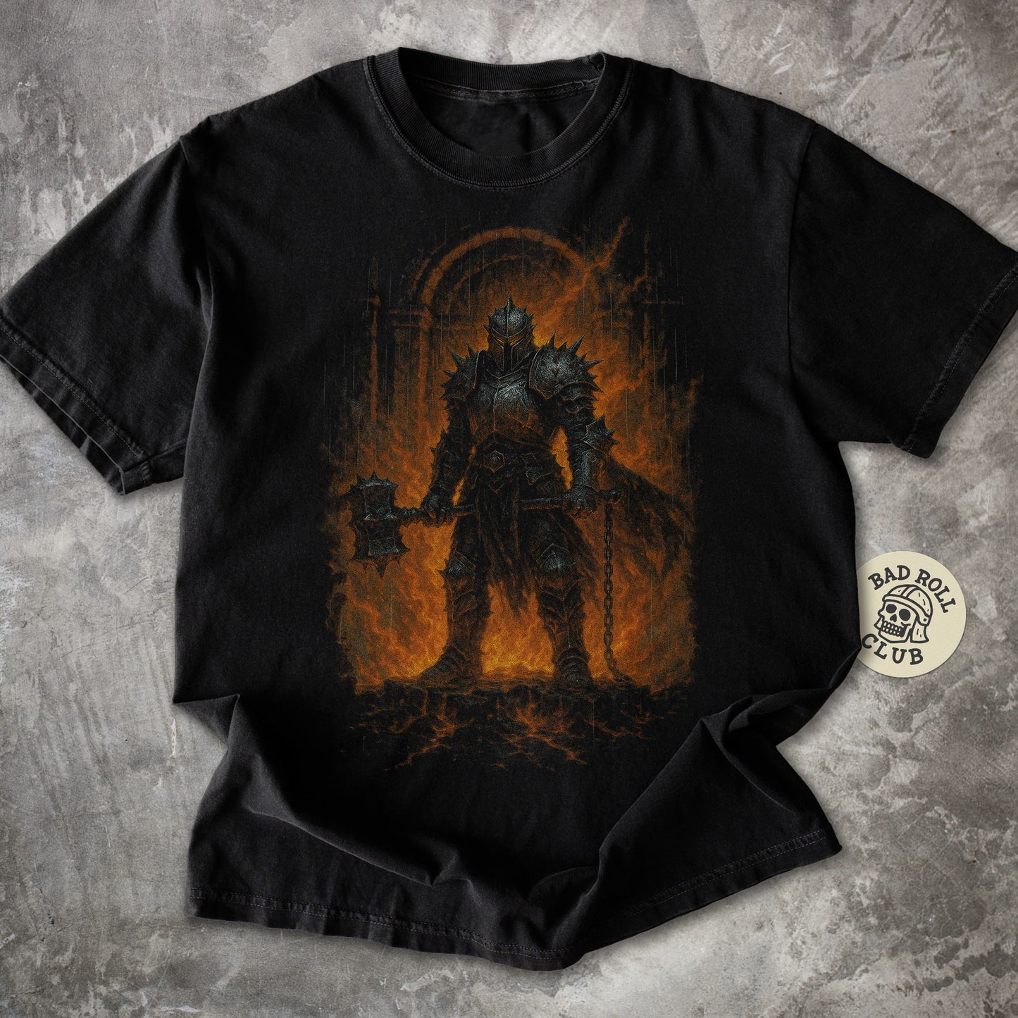 The Hammer of Damnation Dark Fantasy T-Shirt