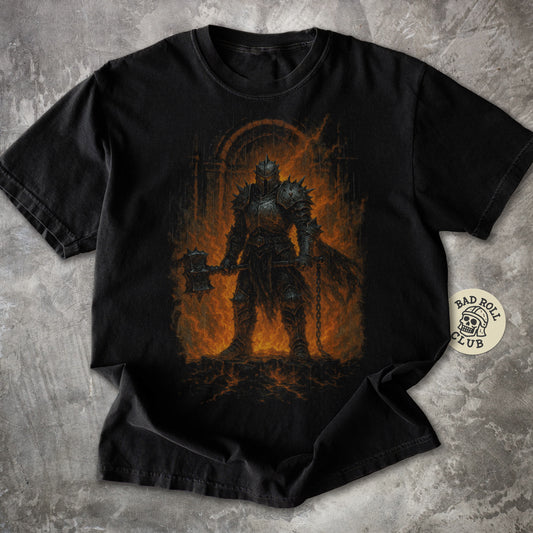 The Hammer of Damnation Dark Fantasy T-Shirt