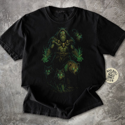 The Spiritcaller Druid Dark Fantasy T-Shirt