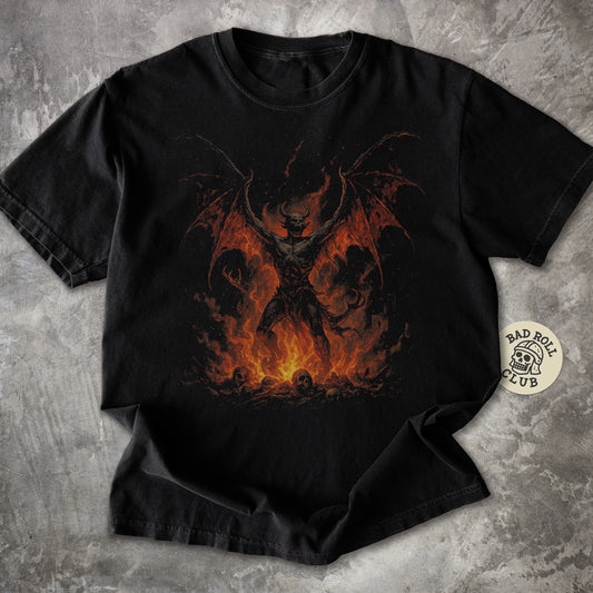 The Infernal Lord Dark Fantasy T-Shirt