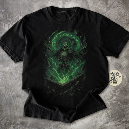 The Cursed Resurrection Dark Fantasy T-Shirt