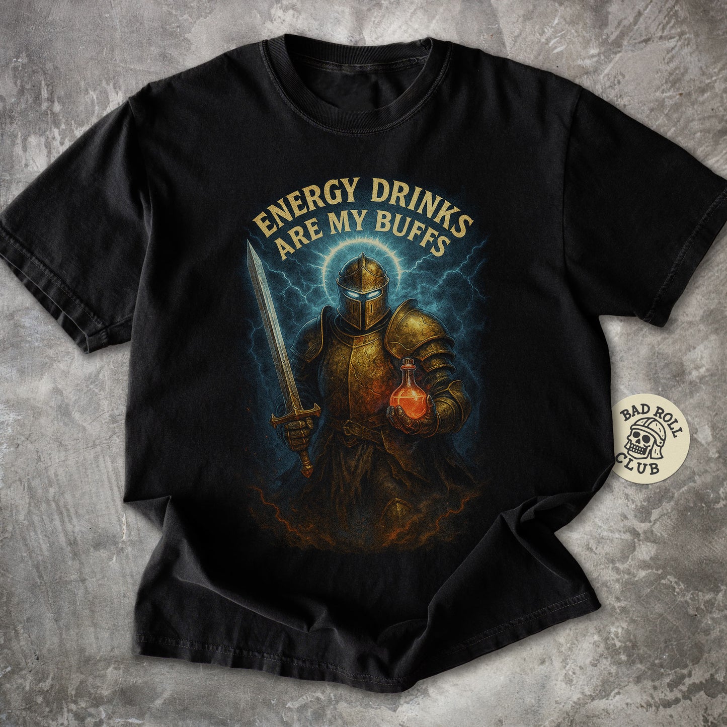 Bloodforged Knight ARPG Gamer T-Shirt