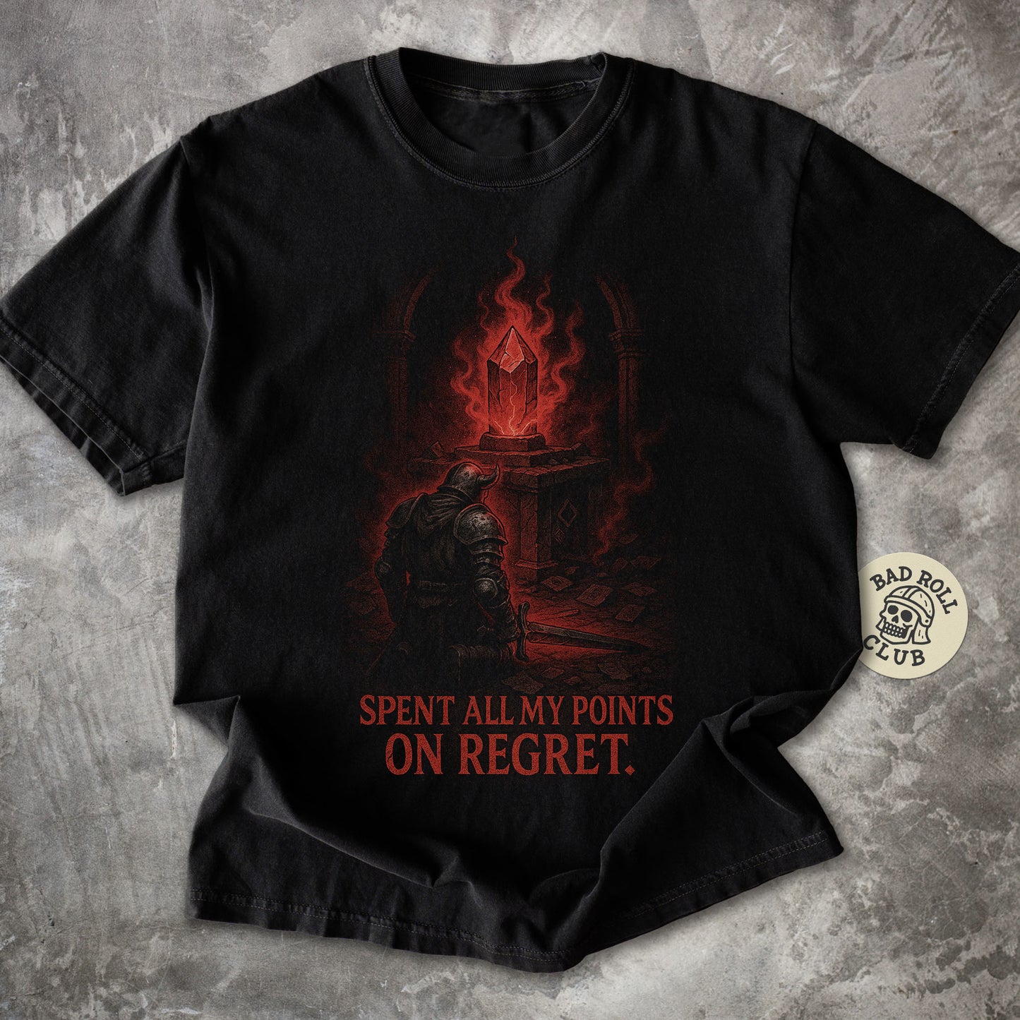 Regret Crystal ARPG Gamer T-Shirt