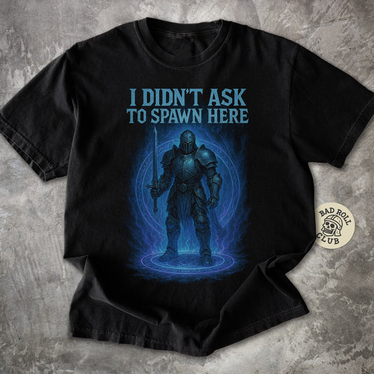 Spawned Knight ARPG Gamer T-Shirt
