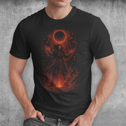 The Eclipse Sorceress Dark Fantasy T-Shirt