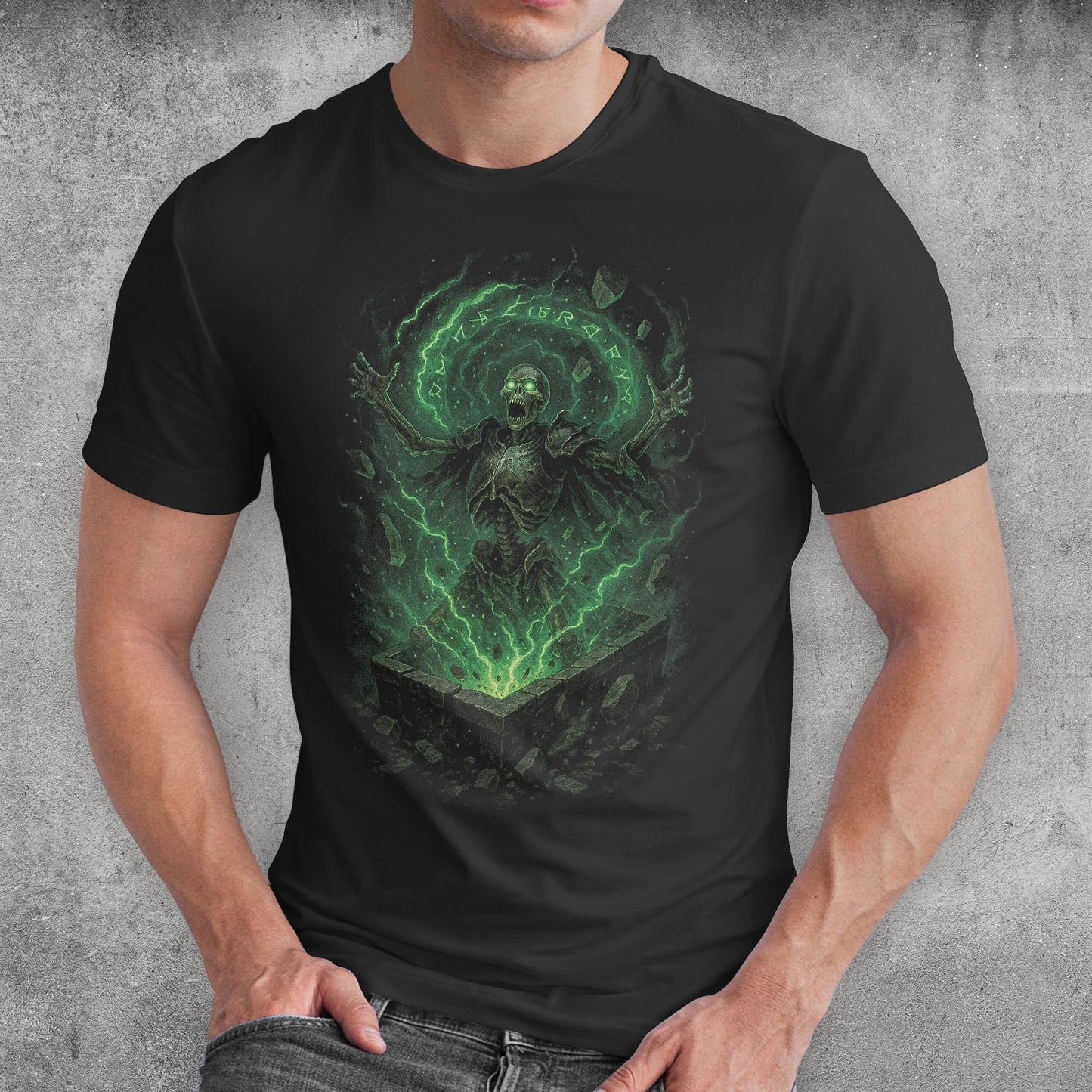 The Cursed Resurrection Dark Fantasy T-Shirt