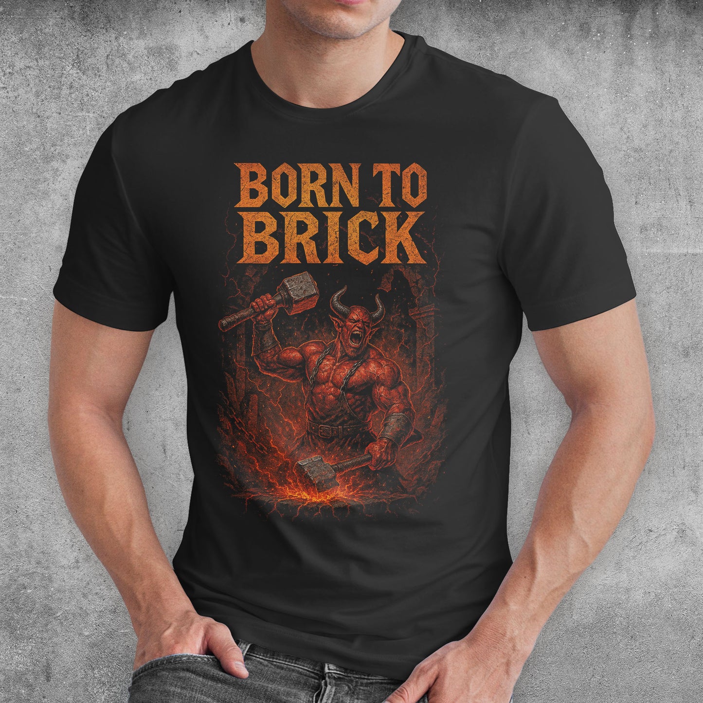 Born To Brick ARPG Gamer T-Shirt